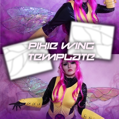 Pixie wings template