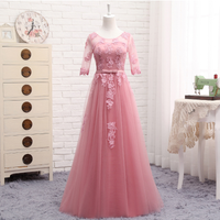 Stylish lace tulle long prom dress,evening dress,homecoming dresses - Thumbnail 3