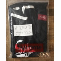 Supreme satin baseball jersey Ss17. Large . Black  - Thumbnail 5