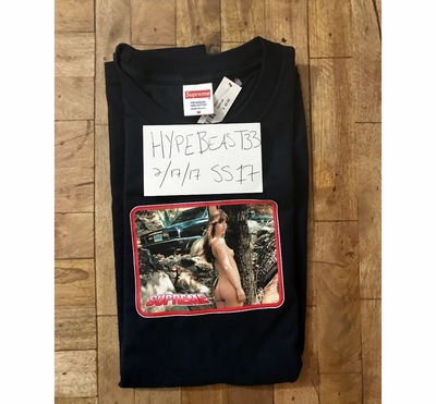 Supreme Larry Clark girl T shirt . Black . Medium 