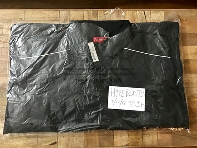 Supreme striped logo windbreaker . Large . Ss17 