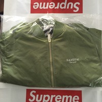 Supreme contrast stitch reversible MA-1 jacket . Large . Green Ss17  - Thumbnail 1