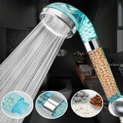 Best selling! negative ion spa pressurize shower head healthy water saving spray nozzle