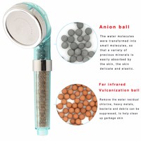 BEST SELLING! Negative Ion SPA Pressurize Shower Head Healthy Water Saving Spray Nozzle - Thumbnail 1