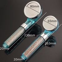 BEST SELLING! Negative Ion SPA Pressurize Shower Head Healthy Water Saving Spray Nozzle - Thumbnail 2