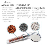 Best Seller! High Quality Genuine Negative Ion SPA Filtered Shower Head - Thumbnail 2