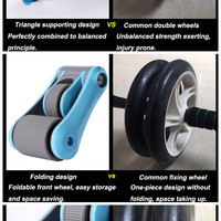 Fitness Gym Power Roller Abdominal Dual Bearing Wheels Muscle Training - Thumbnail 3