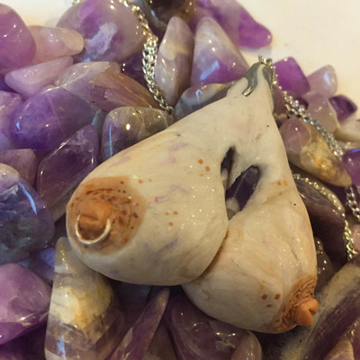 Peachey titty pendant