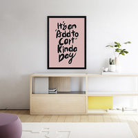 Its an add to cart kinda day, quote, typography, digital, illustration, art print - Thumbnail 2