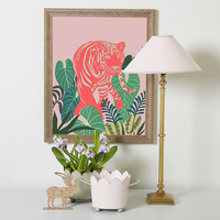 Aloha Tiger, aloha, hawaii, jungle, tiger, animal, digital, illustration, art print - Thumbnail 3