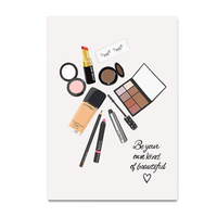 Be your own kind of beautiful, beauty, girly, fashion, plant, aloha,digital, illustration, art print - Thumbnail 2