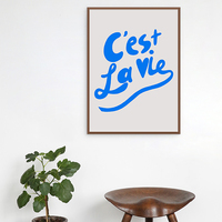 Cest la vie, home, quotes, typography, digital, illustration, art print - Thumbnail 2