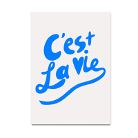 Cest la vie, home, quotes, typography, digital, illustration, art print - Thumbnail 4