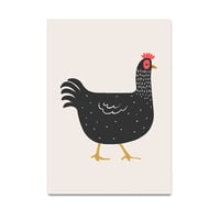 Chicken, Nursery, boy, children, digital, illustration, art print - Thumbnail 4