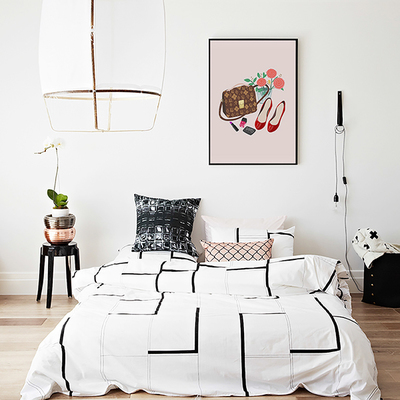 Classic Friday Night, girly, fashion, digital, illustration, art print