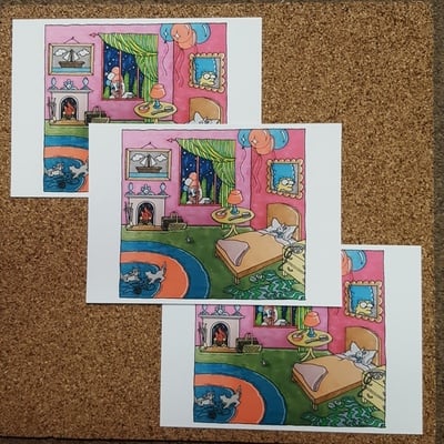 Goodnight clown 5x7 print