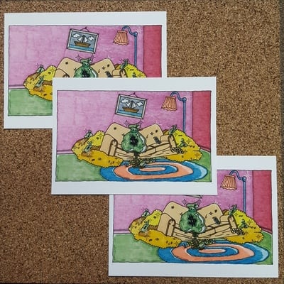 Living room 5x7 print