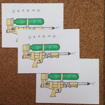 Defend 5x7 Print
