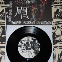 The Erections / Pok Gai "Think of Pogo punk & Stupid Fucking Lifestyle" split 7" - Thumbnail 2