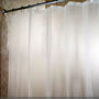 Adorable MILKY WHITE PLAIN COLOR Shower Curtain Set 180 x 178 cm Bathroom Use - Thumbnail 1