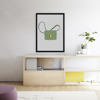 My Favorite Hand Bag, fashion, girly, bag, digital, illustration, art print - Thumbnail 2