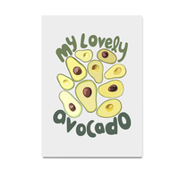 My Lovely Avocado, food, kitchen, quotes, typography, digital, illustration, art print - Thumbnail 4