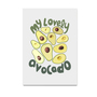 My Lovely Avocado, food, kitchen, quotes, typography, digital, illustration, art print-4