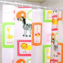 ANIMAL ZOO Design Cute Adorable PEVA 180x180cm Bathroom Shower Curtain - Thumbnail 1