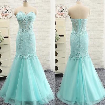 504 mermaid prom dress,long evening dress,beading prom dress ,sweetheart prom dress
