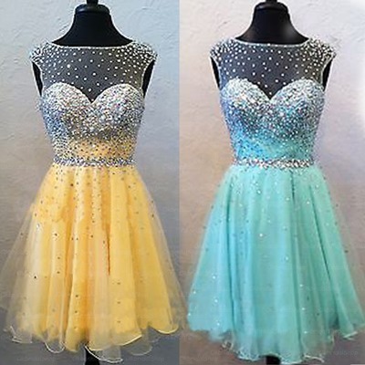Charming Beading A-Line Short Prom Dress,Homecoming Dress,Graduation Dress F12