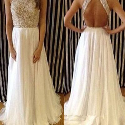 Wd12 backless beading charming wedding dresses,long wedding dress custom made wedding gown,