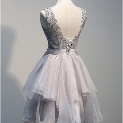 Charming beading short prom dress,homecoming dress,graduation dress f25