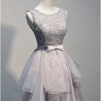 Charming Beading Short Prom Dress,Homecoming Dress,Graduation Dress F25 - Thumbnail 1