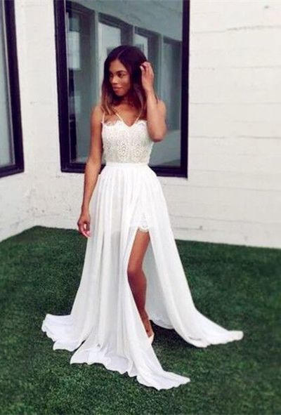 WD16 A-Line Lace Sleeveless Wedding Dresses,Long Wedding Dress Custom Made Wedding Gown,