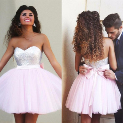 Sweetheart beading a-line short/mini prom dress,homecoming dress,graduation dress,party dress f47