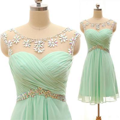 Pretty Beading A-Line Short/Mini Prom Dress,Homecoming Dress,Graduation Dress,Party Dress F48