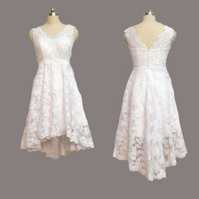 Wd21 short lace sleeveless wedding dresses,wedding dress custom made wedding gown,