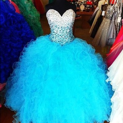 Real made sweetheart ball gown long tulle quinceanera dress/prom gown bg04