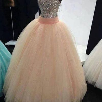 Beading sweetheart ball gown long tulle quinceanera dress/prom gown/prom dress bg04