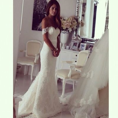 WD22 Off the shoulder Lace Wedding Dresses,Wedding Dress Custom Made Wedding Gown,