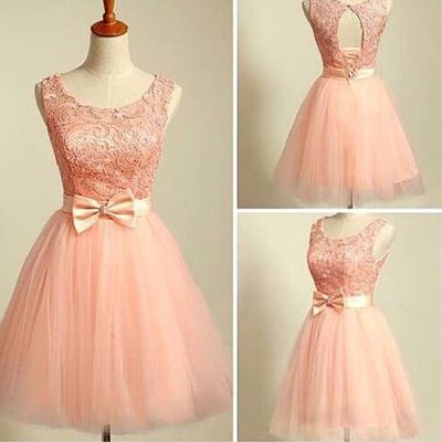 Pretty lace a-line short/mini prom dress,homecoming dress,graduation dress,party dress f56