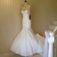 WD29 New Arrival Mermaid Long Lace Charming Wedding Dresses,Wedding Dress Custom Made Wedding Gown, - Thumbnail 2