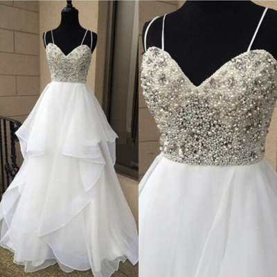 Wd31 spaghetti straps beading ball gown wedding dresses,wedding dress custom made wedding gown,