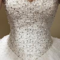 WD32 Beading Ball Gown Wedding Dresses,Wedding Dress Custom Made Wedding Gown, - Thumbnail 1