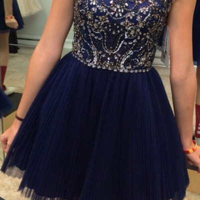 Pretty beading real made a-line short/mini prom dress,homecoming dress,graduation dress,party dress f69