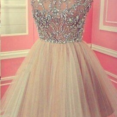 Simple pretty beading real made a-line short/mini prom dress,homecoming dress,graduation dress,party dress f71