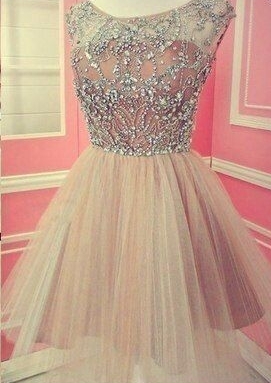 Simple Pretty Beading Real Made A-Line Short/Mini Prom Dress,Homecoming Dress,Graduation Dress,Party Dress F71