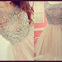 Simple Pretty Beading Real Made A-Line Short/Mini Prom Dress,Homecoming Dress,Graduation Dress,Party Dress F71 - Thumbnail 1