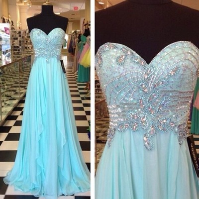 Chiffon sweetheart beading prom dresses,evening gowns,evening dress,bg49