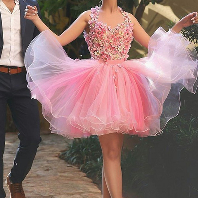 Appliques homecoming dress,short prom dresses,cocktail dress,homecoming dress,graduation dress,party dress f87